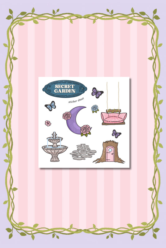 Secret Garden Sticker Sheet