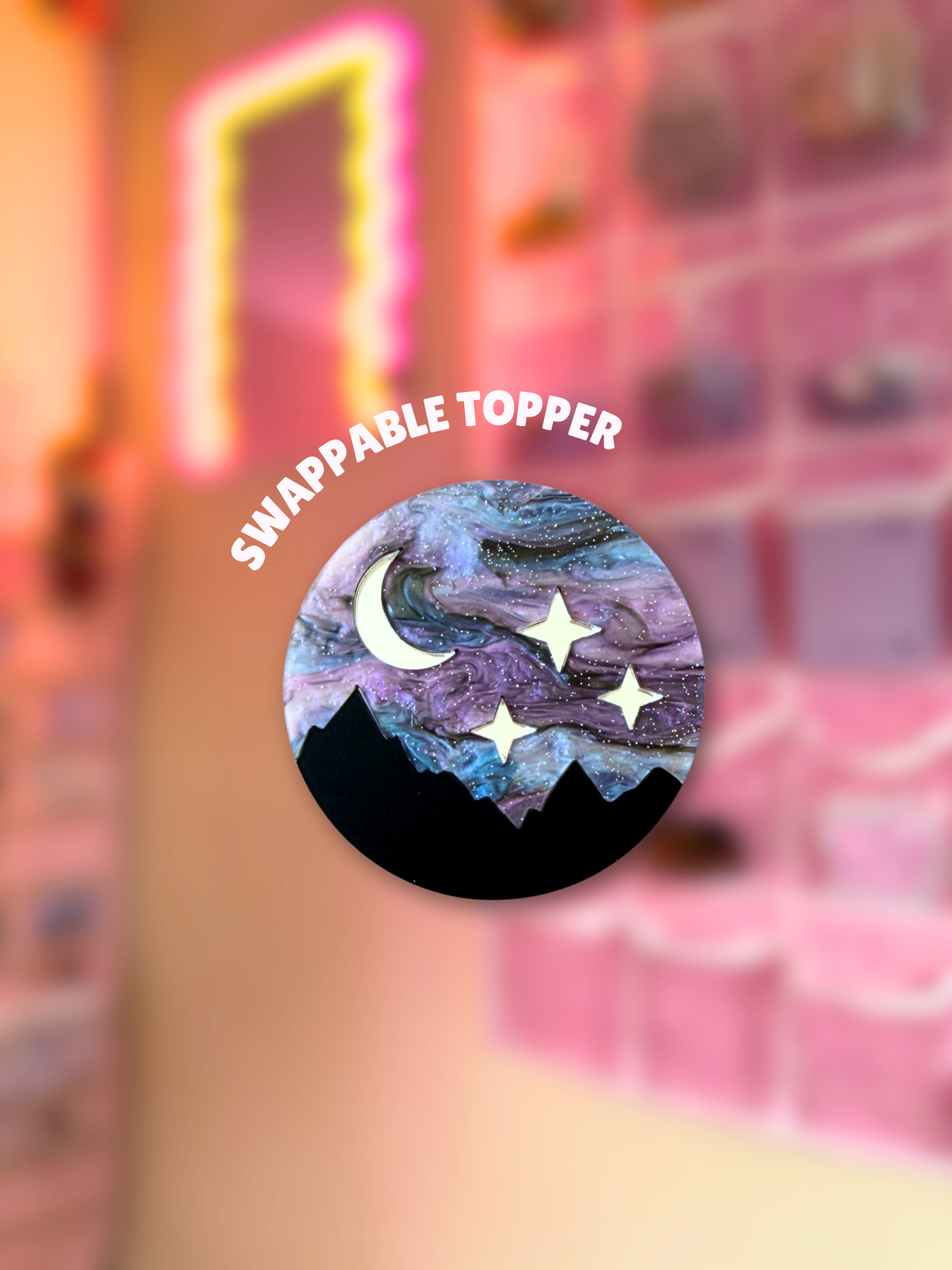 Starlight [Swappable Acrylic Topper for e-Reader & Phone Grips]