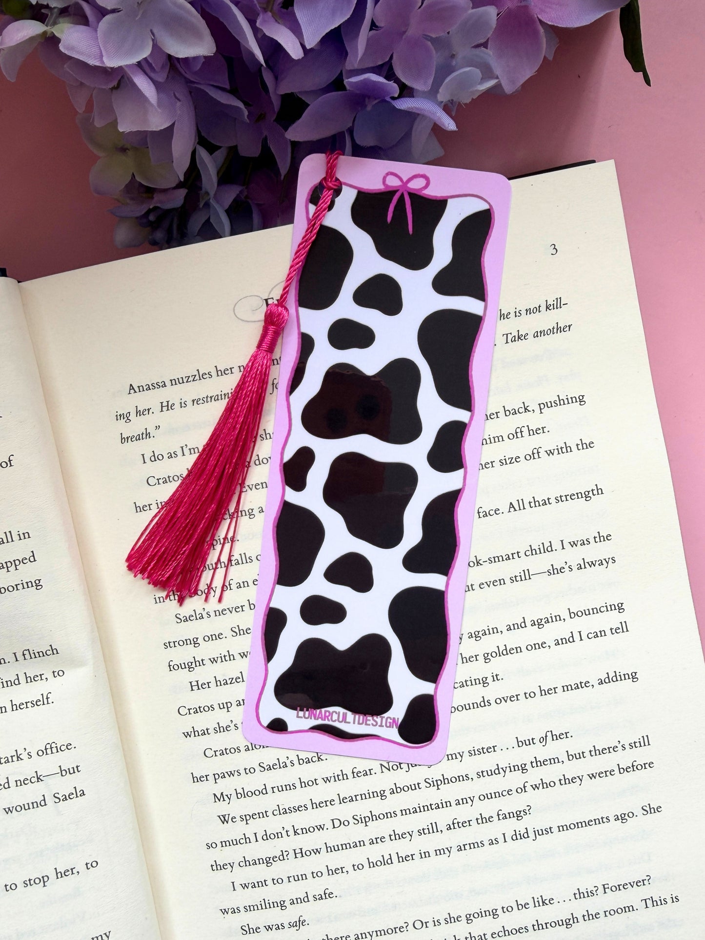 Strawberry Milkshake Tassel Bookmark