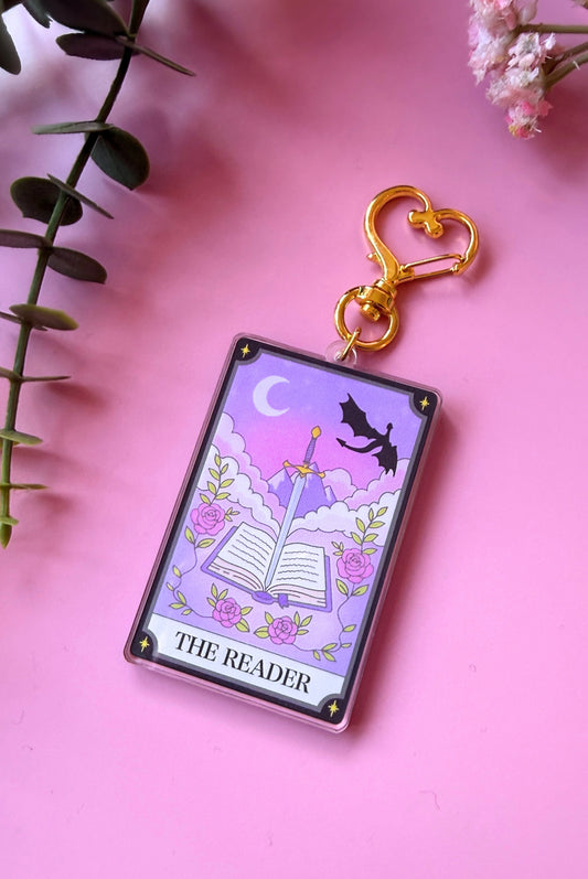 The Reader Acrylic Keyring