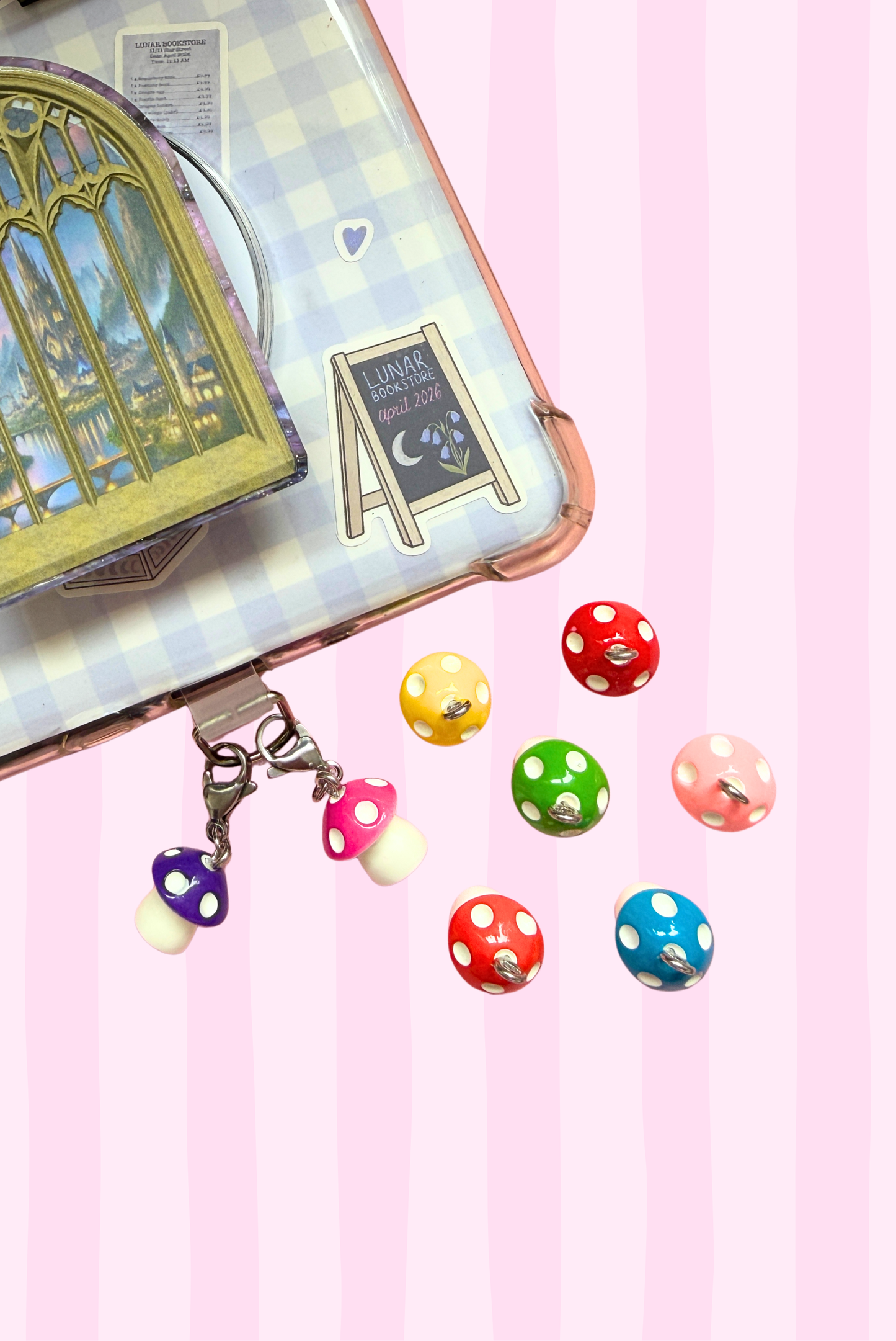 e-Reader Charms - Toadstools
