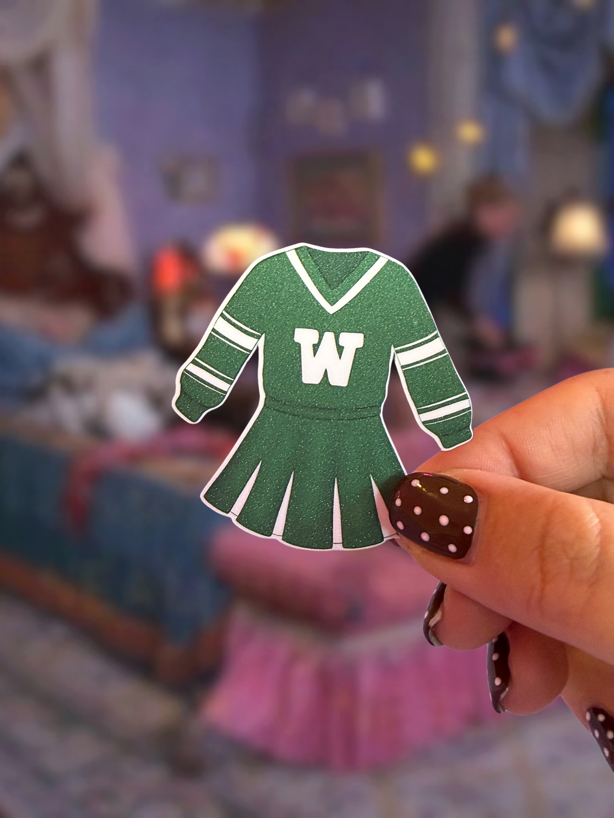Westbridge Cheerleader Sparkly Sticker
