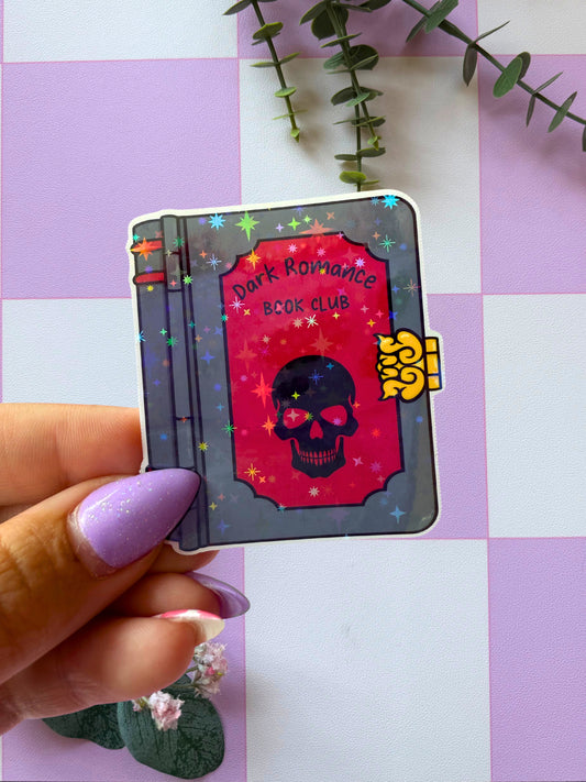 Dark Romance Book Club Sparkly Sticker
