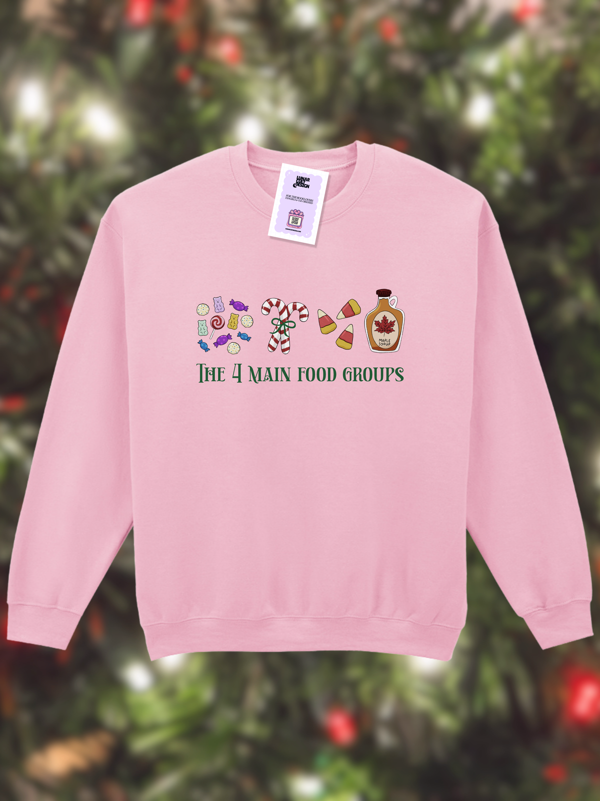 4 Main Food Groups Christmas Sweatshirt