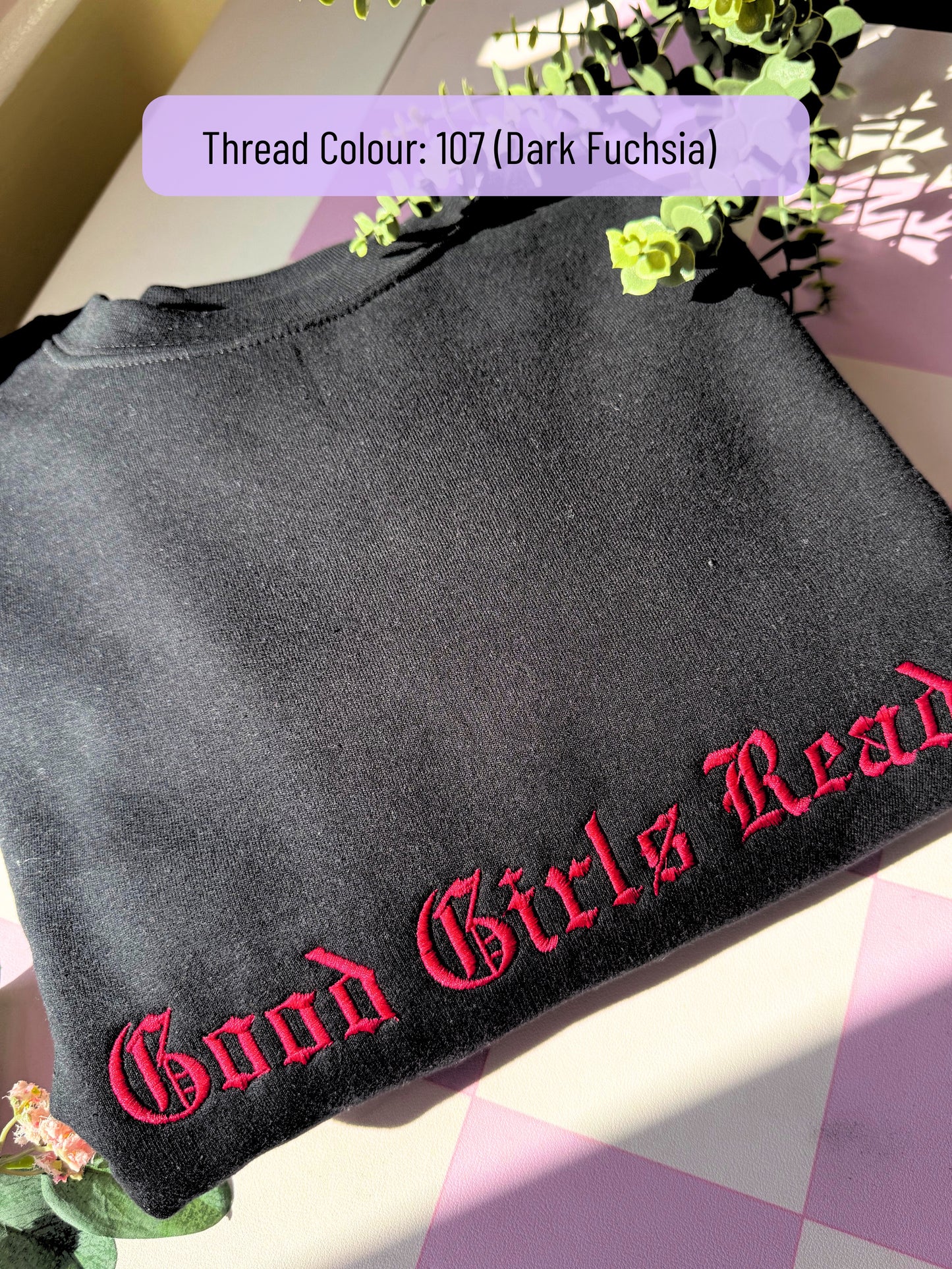 Good Girls Read Embroidered Sweatshirt
